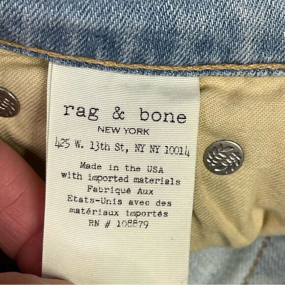 Rag & Bone Dre Jeans Women’s 27 Blue Skinny Low Rise Light Denim Stretch - Picture 9 of 15